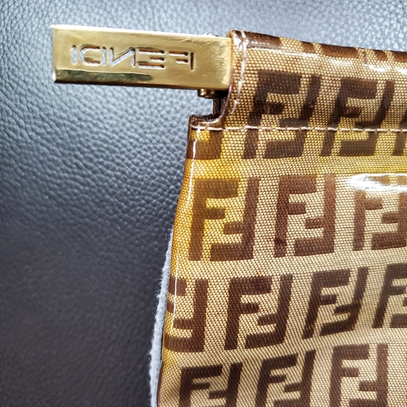 Vintage Clutch Handbag Bag Zucca Authentic - Picture 13 of 13